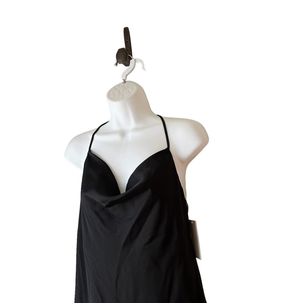 Show Me Your MuMu Verona Cowl Dress Bridal Dress NWT Black L - Picture 5 of 6
